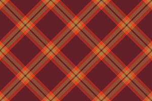 Elegant autumnal plaid pattern in rich burgundy, orange, and brown hues. Perfect for textile design, fallthemed projects, or creating a warm, inviting atmosphere. vector