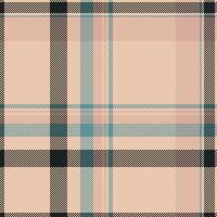 Elegant pastel plaid pattern, perfect for textile design, fashion, or website backgrounds. This subtle yet stylish design evokes feelings of warmth and comfort. vector