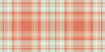 Soft coral and pastel plaid pattern. Perfect for textile design, website backgrounds, or branding projects. This seamless texture evokes feelings of warmth and tranquility. vector