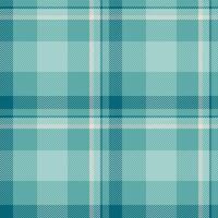 Serene teal and cream plaid pattern. Ideal for textile design, wrapping paper, or website backgrounds. The soft color palette evokes a calming, classic feel. vector