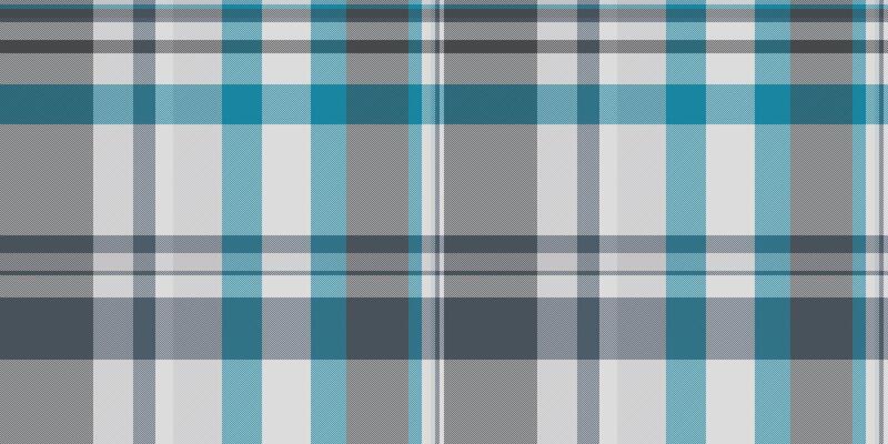 Seamless teal and grey plaid pattern. Modern textile design perfect for fashion, web, or print projects. Clean lines and cool colors create a versatile background texture.