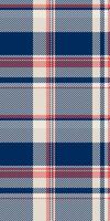 Seamless navy, cream, and coral plaid pattern. Perfect for textile design, fashion, websites, and branding projects. vector