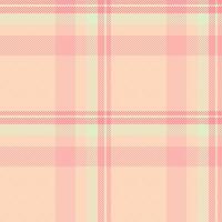 Soft pastel pink and cream plaid pattern. Perfect for textile design, website backgrounds, or scrapbooking projects. This delicate, subtle texture evokes feelings of warmth and gentleness. vector