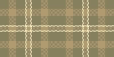 Elegant neutral plaid pattern in muted greens and beiges. Perfect for textile design, apparel, stationery, or website backgrounds. Evokes a sense of warmth, comfort, and sophistication. vector