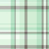 Subtle mint green and gray plaid pattern. Perfect for textile design, website backgrounds, or packaging. Evokes feelings of serenity and freshness. Seamless repeat for versatility. vector