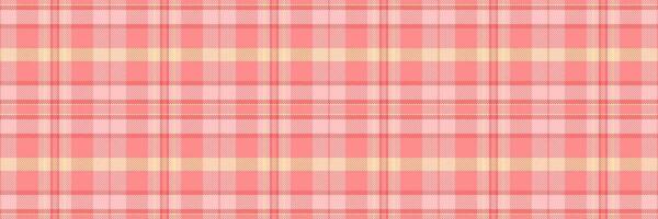 Soft pastel pink and peach plaid pattern. Perfect for backgrounds, textiles, fashion, or website design. Subtle texture and calming color palette evoke feelings of serenity and warmth. vector