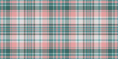 Elegant pink and teal plaid pattern. Perfect for textile design, fashion, home decor, or website backgrounds. Subtle texture adds visual interest. vector