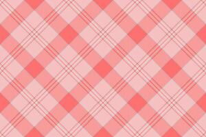 Elegant coral and blush pink plaid pattern. Perfect for textile design, fashion, branding, website backgrounds, or any project needing a subtle yet stylish texture. vector