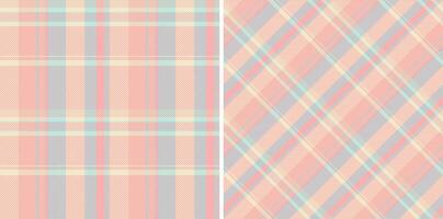 Texture background of pattern tartan fabric with a plaid check textile seamless. Set in popular colors in creative gift paper ideas. vector