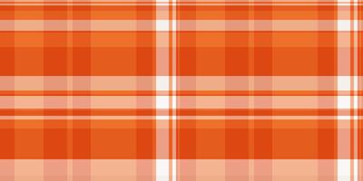 Vibrant orange and white plaid pattern. Perfect for textile design, website backgrounds, or autumnal themed projects. vector