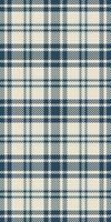 Elegant navy and cream plaid pattern. Perfect for textile design, apparel, packaging, or website backgrounds. This timeless classic evokes feelings of comfort and sophistication. vector