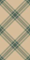 Elegant beige and teal plaid pattern. Perfect for textile design, website backgrounds, or packaging. Subtle yet sophisticated, this timeless design evokes feelings of warmth and comfort. vector