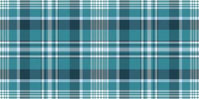 Seamless teal and white plaid pattern. Perfect for textile design, apparel, website backgrounds, or any project needing a classic, sophisticated texture. vector