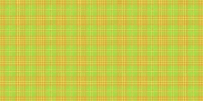 Layered seamless plaid pattern, up textile background . Bold fabric texture check tartan in green and amber colors. vector