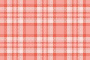 Subtle coral and cream plaid pattern. Perfect for textile design, website backgrounds, or scrapbooking. A soft, romantic texture ideal for feminine brands or springsummer projects. vector