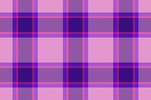 Vibrant pink and purple plaid pattern. Ideal for textile design, fashion, or website backgrounds. This cheerful, textured image evokes feelings of warmth and style. vector