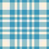 Classic plaid pattern in light blue and cream hues. Warm, comforting, and inviting. Textile design for apparel, interiors, or backgrounds. Versatile and stylish. vector