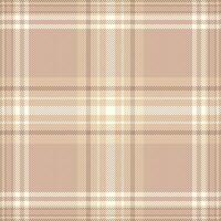 Subtle beige and cream plaid pattern. Elegant, neutral textile texture ideal for website backgrounds, fashion design, or home decor projects. Creates a calming, sophisticated aesthetic. vector