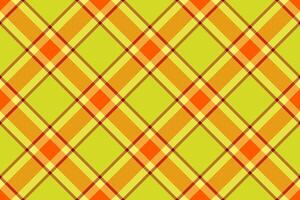 Vibrant lime green and orange plaid pattern. Perfect for textile design, fallthemed projects, or adding a cheerful, energetic touch to your designs. vector