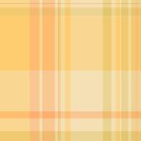 Border texture check seamless, repetitive fabric textile pattern. Setting plaid tartan background in amber and orange colors. vector