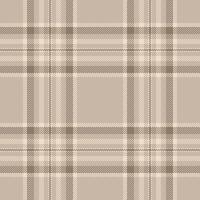 Elegant tartan plaid pattern with warm, neutral tones. Perfect for fashion, textile design, or creating cozy, traditional backgrounds. Versatile and timeless. vector