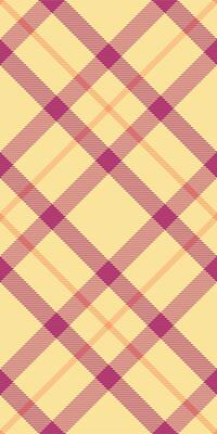 Famous seamless check tartan, fiber plaid fabric textile. Internet texture pattern background in yellow and pink colors.
