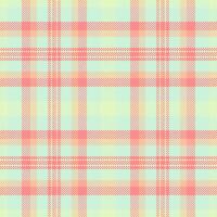 Soft pastel plaid pattern in peach, mint, and cream. Ideal for textile design, fashion, scrapbooking, and website backgrounds. Evokes feelings of springtime, tranquility, and gentle femininity. vector