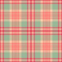 Elegant pastel plaid pattern. Soft coral, sage green, and beige hues create a calming, versatile design. Ideal for fashion, home decor, or website backgrounds. vector