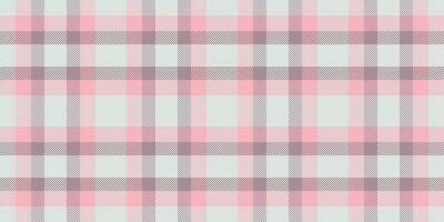 Subtle pastel pink and gray plaid pattern. Perfect for textile design, fashion, websites, or backgrounds. Evokes feelings of softness, tranquility, and gentle femininity. vector