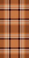 Dress check texture textile, quality pattern tartan. National background fabric seamless plaid in orange and light colors. vector