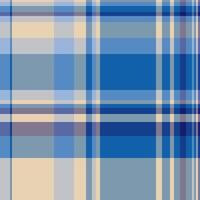 Cool plaid pattern with a modern aesthetic. Soft blues and neutral colors create a calming vibe. Ideal for backgrounds, textiles, or creative projects. vector