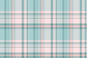 Blank check seamless texture, knot fabric textile pattern. Short background tartan plaid in light and grey colors. vector