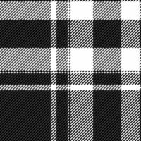 Classic plaid pattern in monochrome. A timeless textile design, perfect for backgrounds, textures, or adding a touch of traditional elegance to creative projects. vector