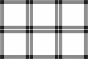 Elegant monochrome plaid pattern. Perfect for textile design, website backgrounds, or stylish packaging. The clean lines and sophisticated grayscale create a versatile and timeless aesthetic. vector