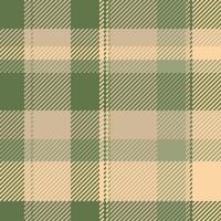 Subtle green and beige plaid pattern. Perfect for textile design, apparel, or website backgrounds. This calming, textured image evokes feelings of comfort and nature. vector