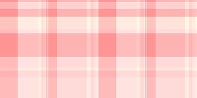 Soft pink and cream plaid pattern. Ideal for textile design, website backgrounds, or feminine branding. Elegant, subtle texture with a touch of vintage charm. vector