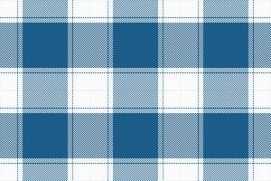 Classic blue and white plaid pattern. Perfect for textile design, website backgrounds, or crafting projects. This clean, seamless texture evokes feelings of comfort and tradition. vector