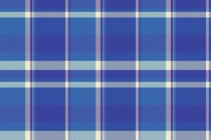 Factory textile fabric, indian texture check background. Podium pattern plaid tartan seamless in blue and cyan colors. vector
