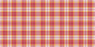 Vibrant red and orange plaid pattern, perfect for textile design, website backgrounds, or autumnal themed projects. vector