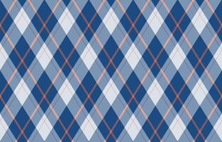 Elegant blue and coral diagonal plaid pattern. Perfect for textile design, website backgrounds, or stylish branding. This seamless texture evokes a sense of sophistication and classic style. vector