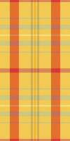 Vintage plaid fabric pattern, frame background seamless textile. Small tartan texture check in amber and glossy gold colors. vector