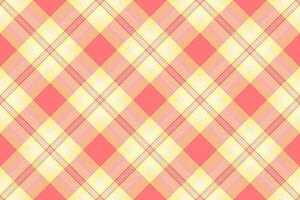 Bandana fabric textile pattern, messy plaid check. Effect texture background tartan seamless in light and red colors. vector