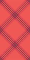 Figure pattern textile seamless, comfort check fabric. Multicolor plaid background texture tartan in red and pastel colors. vector