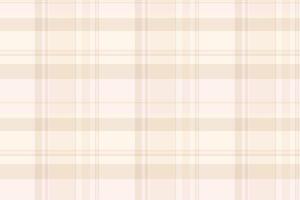 Straight seamless tartan pattern, nostalgia background texture textile. Mix plaid check fabric in light and sea shell colors. vector