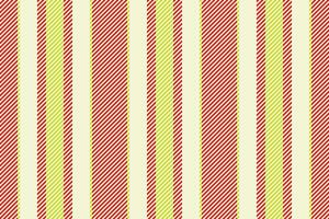 Retro style striped seamless pattern with classic red, yellow and white vertical lines. Great for backgrounds, textiles, wrapping paper, or designs. vector
