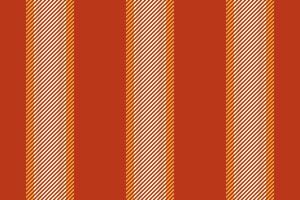 Eps10 textile lines stripe, list fabric texture background. Trendy vertical pattern seamless in red and cornsilk colors. vector