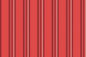 Sid seamless lines pattern, bold fabric stripe vertical. Samask textile texture background in red and pastel colors. vector
