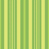 Delicate stripe background seamless, border texture pattern . Wear vertical fabric textile lines in lime and green colors. vector