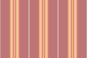 Path seamless background texture, tape textile lines vertical. Best stripe pattern fabric in orange and red colors. vector