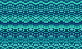 Serene teal and blue wavy stripes create a calming, flowing pattern. Perfect for website backgrounds, textile designs, or any project needing a soothing, modern aesthetic. vector